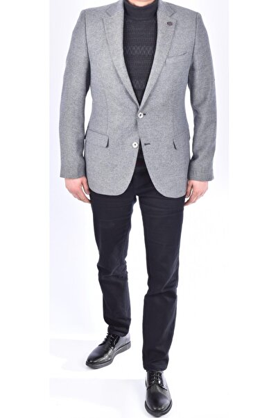 RAGUSA 4470 سترة صوفية ضيقة باللون الرمادي