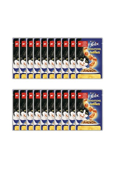 FELIX Sensations Domates Soslu Ve Sığır Etli Tam Yaş Kedi Maması X 20 Adet
