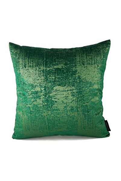 Mrs.Gugar غطاء وسادة مربع حصري باللون الأخضر الزمردي