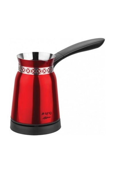 King K 441 E Allaturca Red Stainless Steel Turkish Coffee Machine