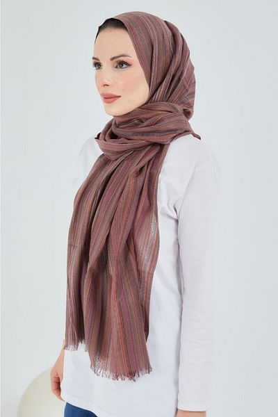 çiğdem eşarp Self Patterned Shawl