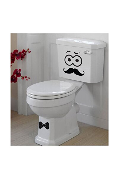 TSC Αστείο αυτοκόλλητο μουστάκι για το WC