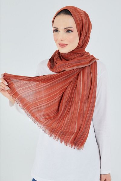 çiğdem eşarp Self Patterned Shawl