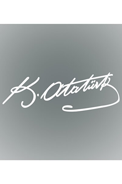 Sticker Sepetim Αυτοκόλλητο πολλαπλών χρήσεων με υπογραφή Ataturk - Αυτοκίνητ...