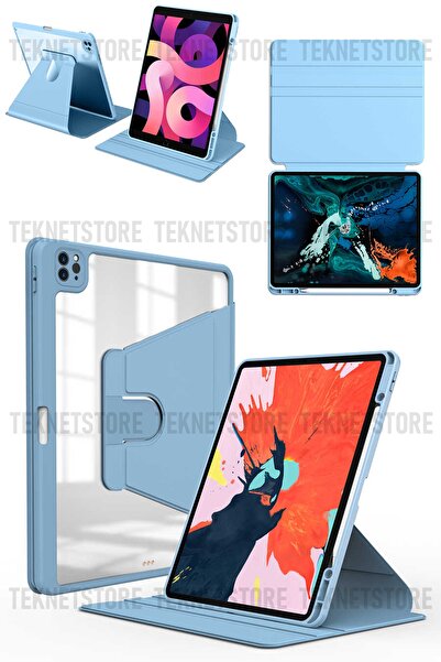 TEKNETSTORE Apple Ipad Pro 3. Ve 4. Nesil M1-m2 Çip 2021 / 2022 11'' Inç Uyumlu Kalemlikli Standlı Klılıf