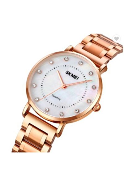 Skmei Yeni Tasarım Rose Gold Kadın Kol Saati Su Geçirmez Sk18404