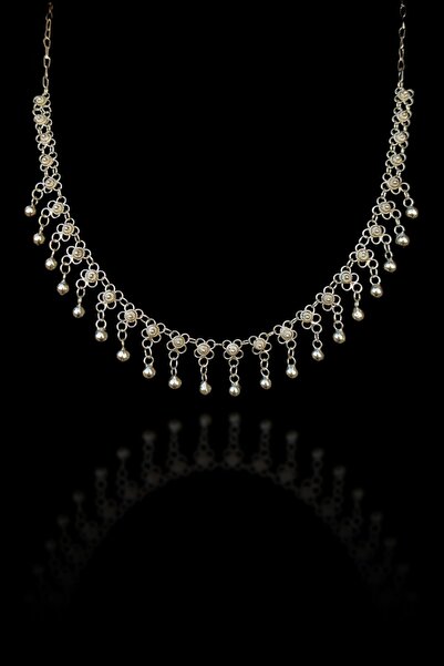 Midyat Nurtaş Gümüş Kişniş Toplu Telkari Gümüş Kadın Gerdanlığı