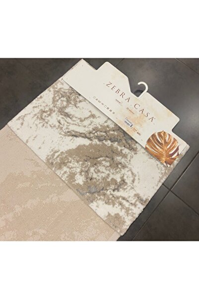 ZEBRACASA Veronica Ecru Beige Gray 2 Piece Mop Set