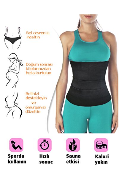 Ankanorm Termal Neopren Kumaş Korse Sauna Etkisi Hızlı Terleme Kemeri