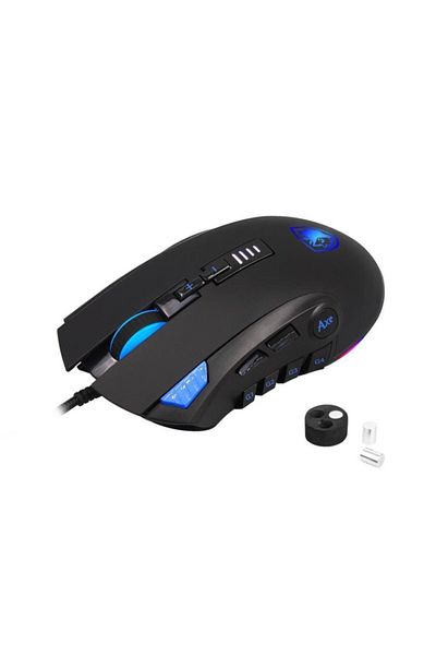 Sades ماوس الألعاب S12 Ax Rgb Oyuncu - Siyah/mavi