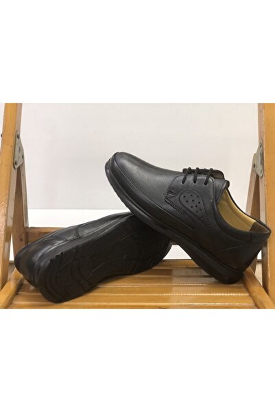 Banner Genuine Leather Men's Stringed Dad Diabeta Comfort Full Orthopedic Shoes