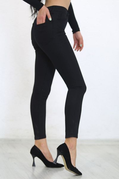 LİMABEL Colorfast Black Skinny Jeans Extra Tight Fit Recovery Black Jeans (High Waist)