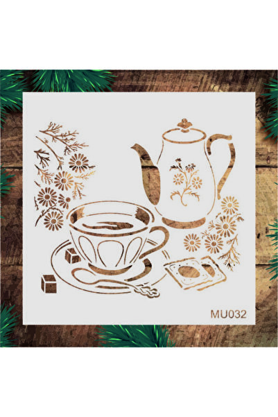 STENCİLTASARIM Stencil Tasarım Mu032 Stencil - Dekoratif Duvar Ve Eşya Boyama...