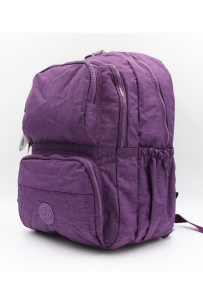 Bevitton Purple Color Unisex Water Resistant Fabric Backpack and School Bag // 6200