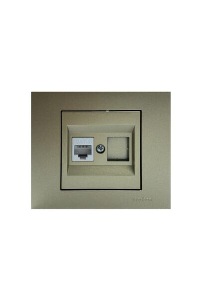 OVİVO Grano Titanyum Tekli Data Prizi (1*rj45) Cat 6