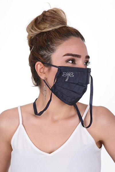 meditex Gümüş Iyonlu Boyundan Askılı Cerrahi Ve Yıkanabilir Taşlı Maske K-3 L...