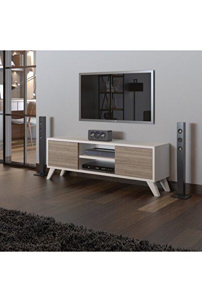 IRMAK DÜNYASI Televizyon Sehpası Tv Ünitesi Cordoba Beyazi Mini Tv Sehpası Ce...