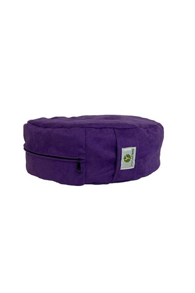 YogaTime Zafu Meditation Cushion Black Wheat Shell Filled