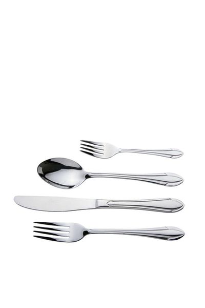 BİEV 24 Piece Fork Knife Spoon Set 18/10 Steel Matte