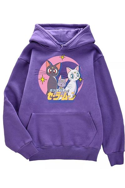 Köstebek Φούτερ με κουκούλα Sailor Moon Cats