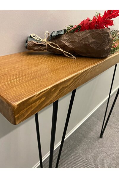 Nafura Tasarım 4 cm Ahşap Masif Petek Üstü Raf & Dresuar 80x21 cm