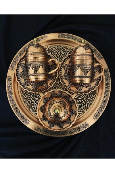 ÜZÜMCÜLER BAKIR 2 Li Özel Fincan Takımı