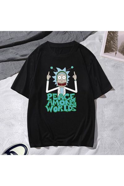 DEEPSENCE Men's Oversize T-shirt Peaceamong Printed