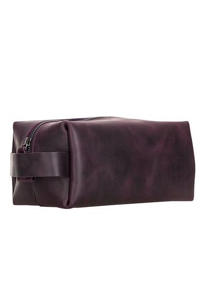 PLM Purple Eve Leather Makeup Bag - Xlarge Aa7