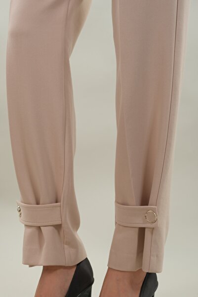 Dilvin 70309 Yüksek Bel Pantolon Bej