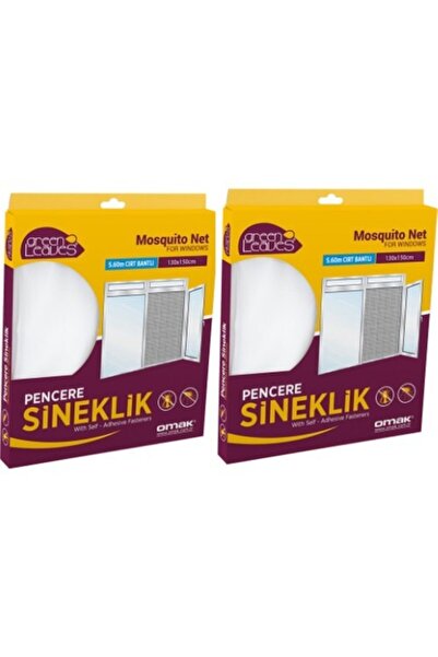 OMAK Greenleaves Pencere Sinekliği 130x150 Cm 2 Paket