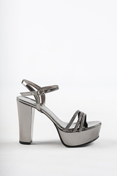 Diardi أحذية سهرة نسائية بلون بلاتيني