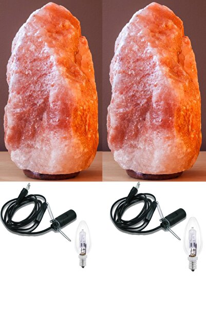 aktarloji 2 Adet 3-6 Kg Himalaya Kaya Tuzu Lambası Açma Kapama Düğmeli Özel Seçilmiş