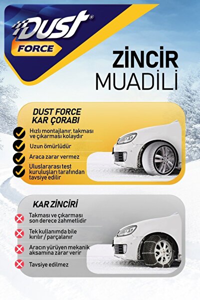 DUST 255 45 R18 Force Kar Çorabı - Yüksek Kalite X-large