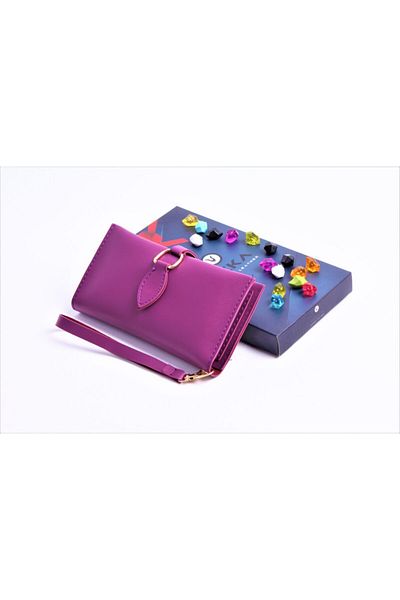 Ozka Leather Collection Women's Drop Clip Wallet