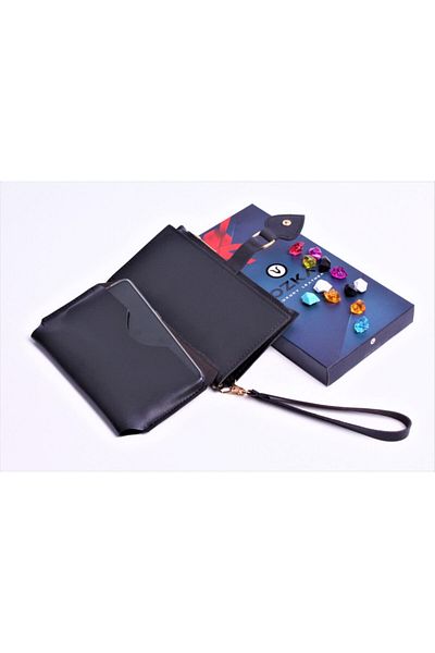 Ozka Leather Collection Portofel de damă Özka Trend Spade Clip cu compartiment pentru telefon din piele - Cadou breloc!