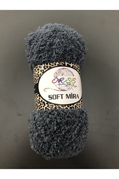 ÖR-SE Soft Mira Gri Peluş Ip -hanımeli Tasarım