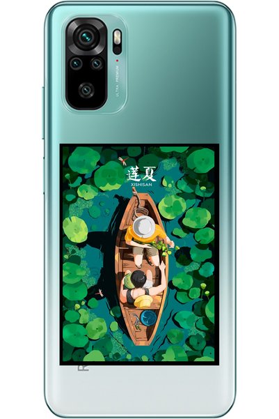 WANNA PROTECT Xiaomi Redmi Note 10S Boat Design Patterned Transparent Silicon...