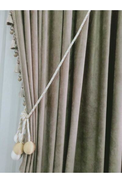 3b üçbey Üçbey 4 Toplu Tavan Braçolu Fon Perde Toplayıcı Perde Süsü