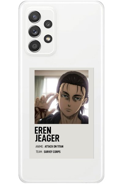 WANNA PROTECT حافظة هاتف سامسونج A52 Attack On Titan من السيليكون الشفاف