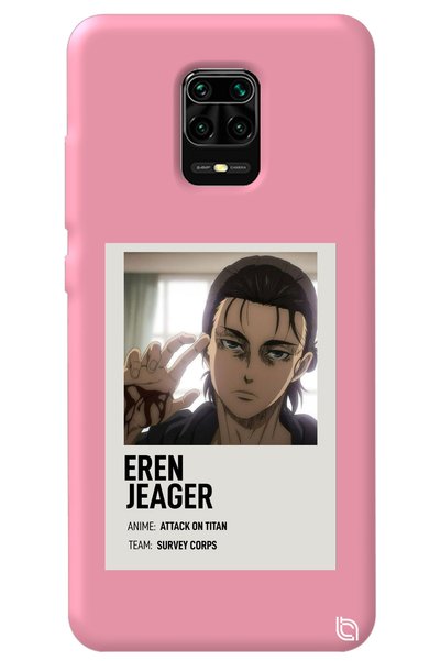WANNA PROTECT Xiaomi Redmi Note 9S Pink Premium Velvet Inside Attack on Titan...