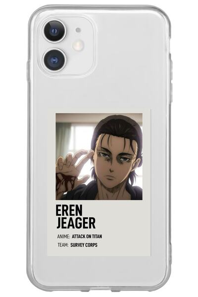 WANNA PROTECT Iphone 11 Attack On Titan Desenli Desenli Şeffaf Silikon Telefo...