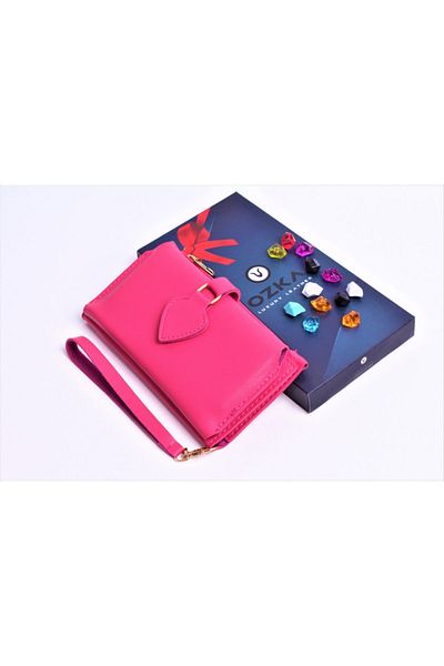 Ozka Leather Collection Trendy Spade Clip Women's Wallet with Phone Compartment