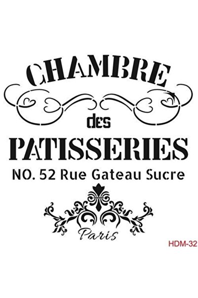 Cadence Home Decor Midi Stencil Boyama Şablonu 25x25 Cm. Hdm-32