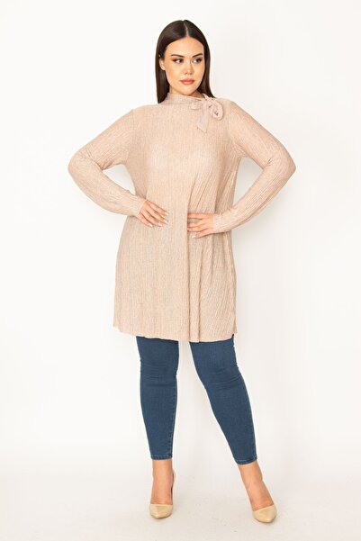 Şans Plus Size Tunic - Pink - Relaxed