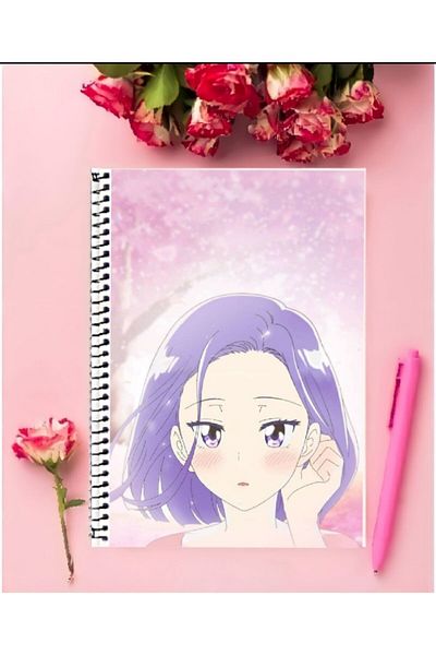 ROLLAS STORE A Day Before Us Anime Notebook 1 Piece Special Design A4 Size 21*29 Cm Wired Striped Notebook