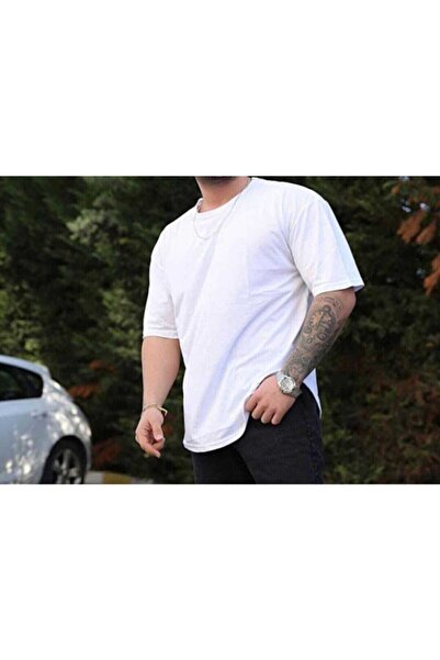 FATELLA Muška tanka Pamučni džersej obična okrugla okrugla kragna Oversize kr...