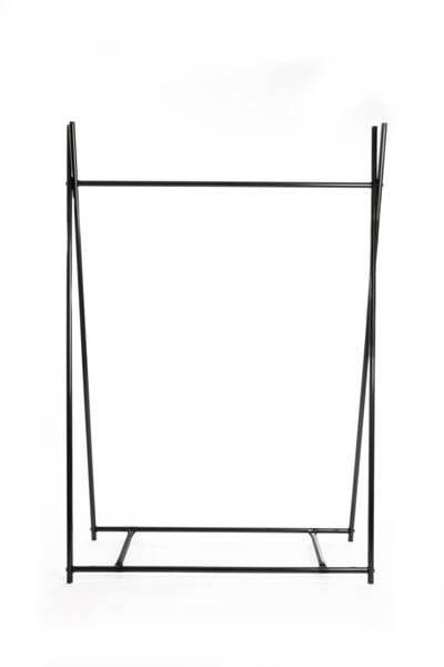 Fec Reklam Yerli Model Ayaklı Konfeksiyon Askılığı Siyah Ayaklı Elbise Askılığı Ayaklı Askılık Kıyafet Askılığı