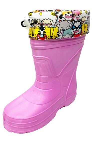 AKINAL 243.004 Kar Kış Sıcak Astar Filet Çocuk Çizme