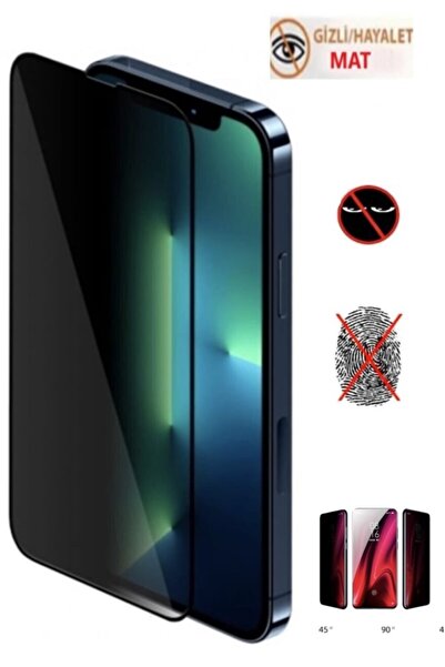 TEKNOPARKTA واقي شاشة آيفون 12 برو ماكس غير لامع شبح الخصوصية المخفية بتغطية ...