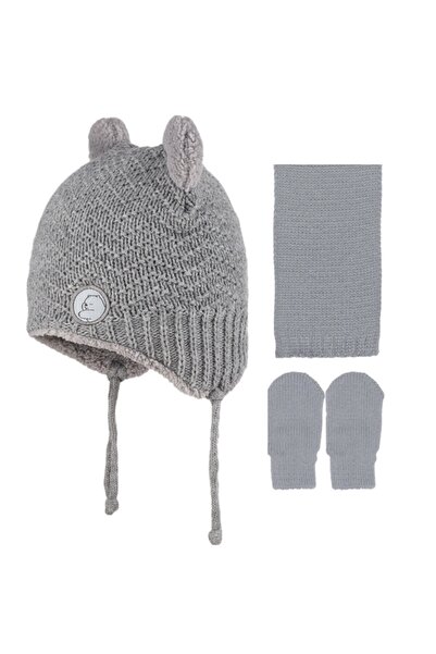 Kitti طقم قفازات وشاح للأطفال الرضع من 3 إلى 9 أشهر